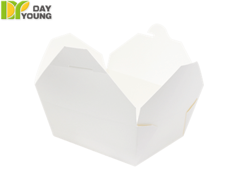 64oz White Folded Take out Paper Box, Disposable Paper Togo Containers —  DHG Professional